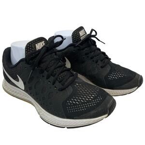 Nike Zoom Pegasus 31 Womens 7.5 Black White Running Shoes Sneakers RUN Shoe